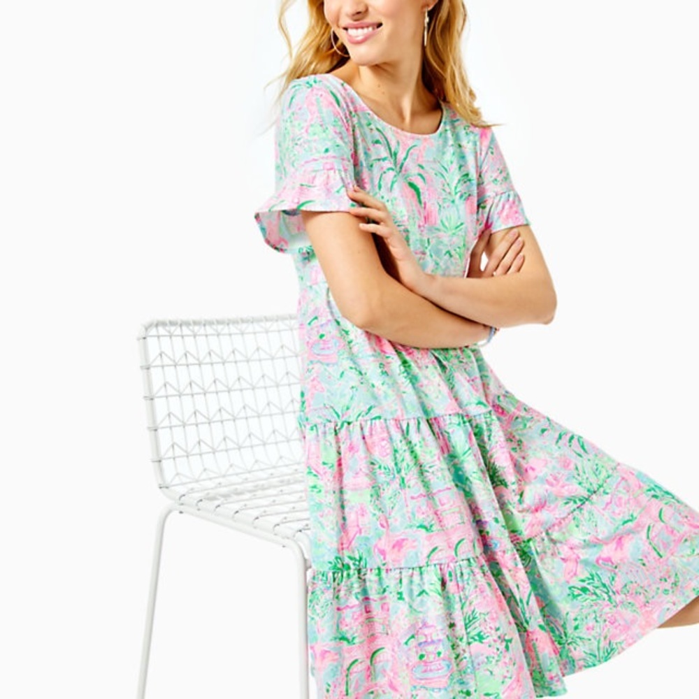 Lilly Pulitzer Jodee Dress XXL Bali Blue